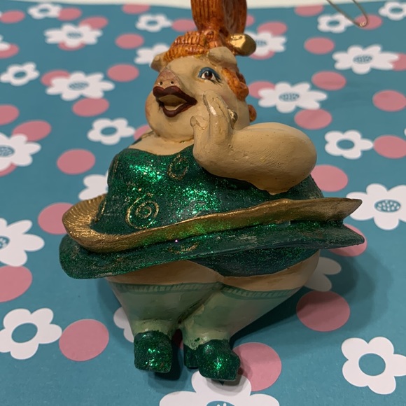 Dancing pig burlesque ornament RARE - Picture 11 of 16